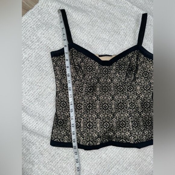 Elie Tahari Black Lace Corset Tank Size‎ Small - Picture 5 of 10